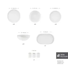 Karaca Red Carpet Collection Stream Bone Sirius 53 Parça 12 Kişilik Yemek Takımı Gold