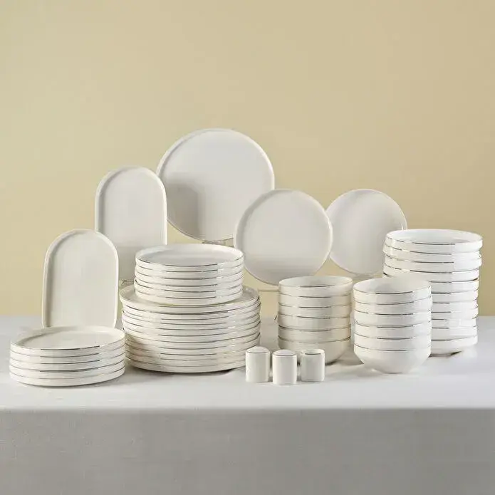 Karaca Red Carpet Collection Stream Bone Sirius 53 Parça 12 Kişilik Yemek Takımı Gold