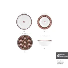 Karaca Forever Bone Agra 24 Parça 6 Kişilik Yemek Takımı