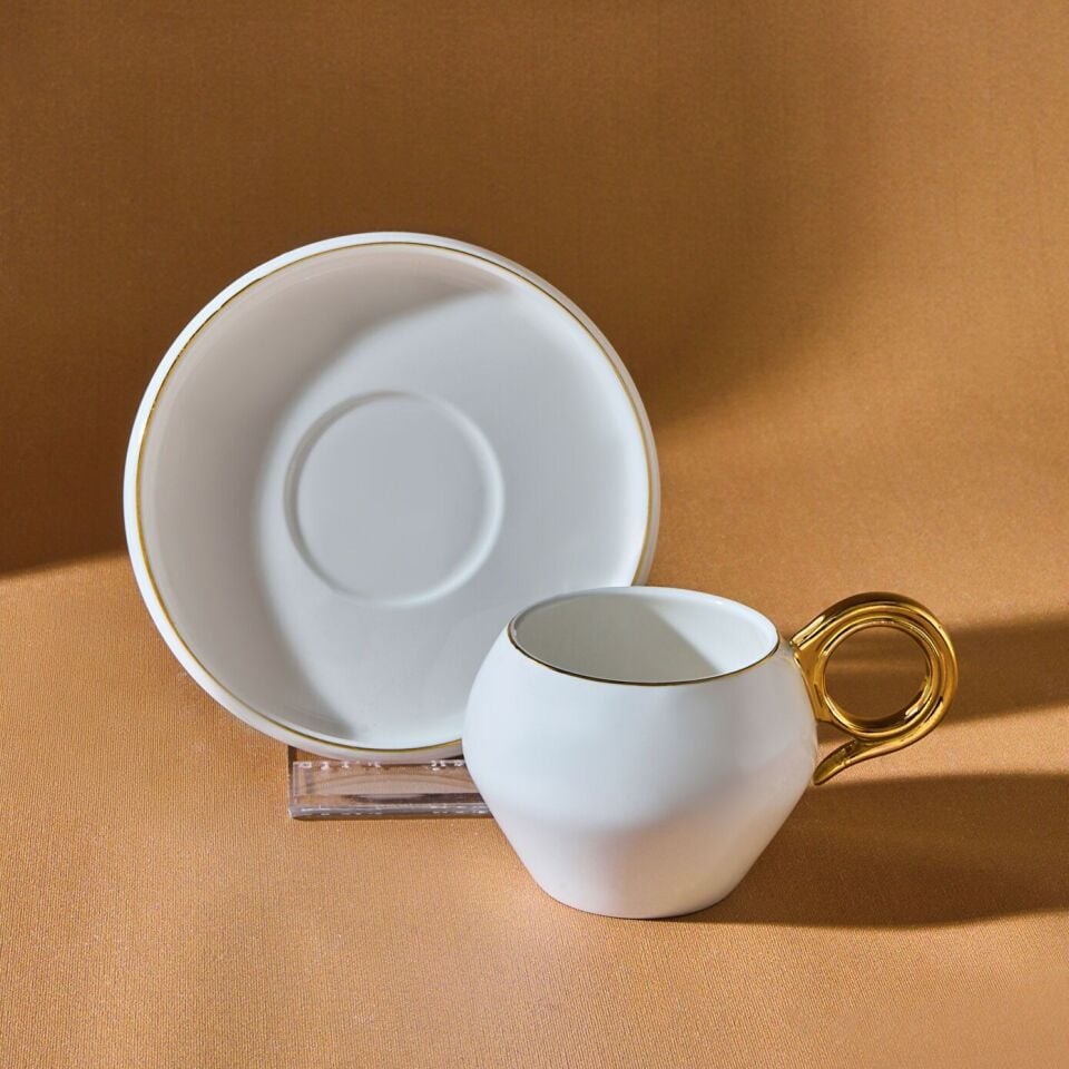 Karaca Venüs Gold 2 Kişilik Kahve Fincan Takımı 135 ml