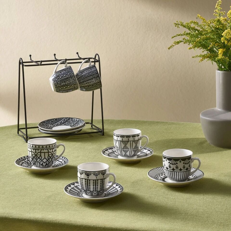 Karaca Altos Standlı 6 Kişilik Kahve Fincanı 90 Ml