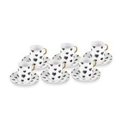 Karaca Perry Kalpli 6 Kişilik Kahve Fincan Takımı 90 Ml