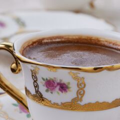 Karaca Royal Bone Elizabeth 6 Kişilik Kahve Fincan Takımı 90 Ml