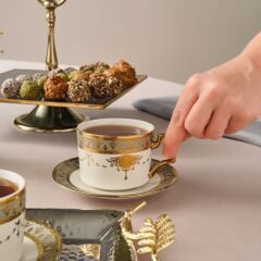 Karaca Tuğra 2 Kişilik Çay Fincan Takımı