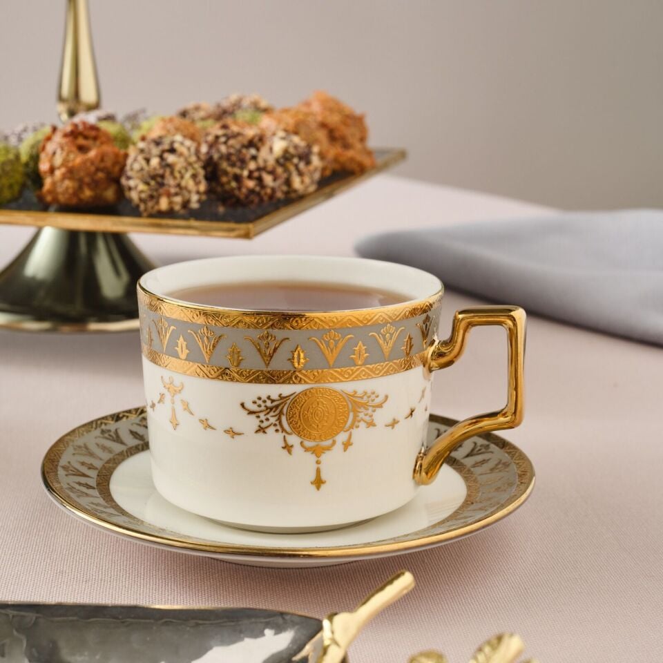 Karaca Tuğra 2 Kişilik Çay Fincan Takımı