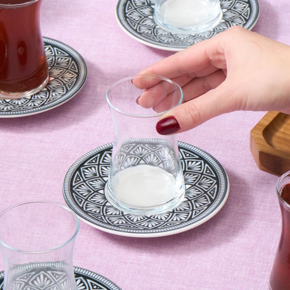 Karaca Lenny 6 Kişilik 12 Parça Çay Seti