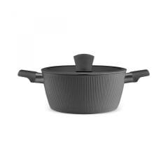 Karaca x Refika Swiss Crystal Pureline İndüksiyon Tabanlı 12 Parça Tencere Seti Gri