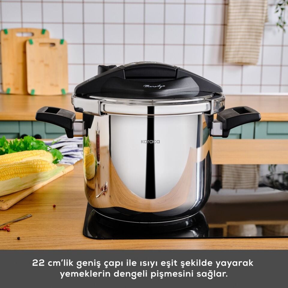 Karaca Marsilya İndüksiyon Tabanlı Düdüklü Tencere 7 Lt