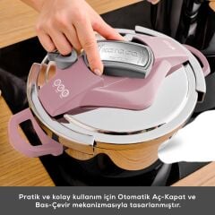 Karaca Perfect Pink İndüksiyon Tabanlı Düdüklü Tencere Seti 4+6 Lt