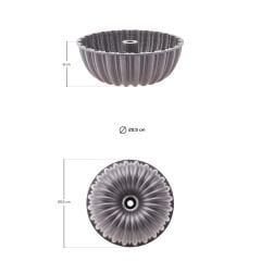 Karaca Cake Pro Dilimli Antrasit Döküm Kek Kalıbı