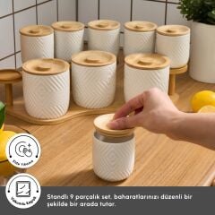 Karaca Estoda 10 Parça Standlı Baharat Takımı