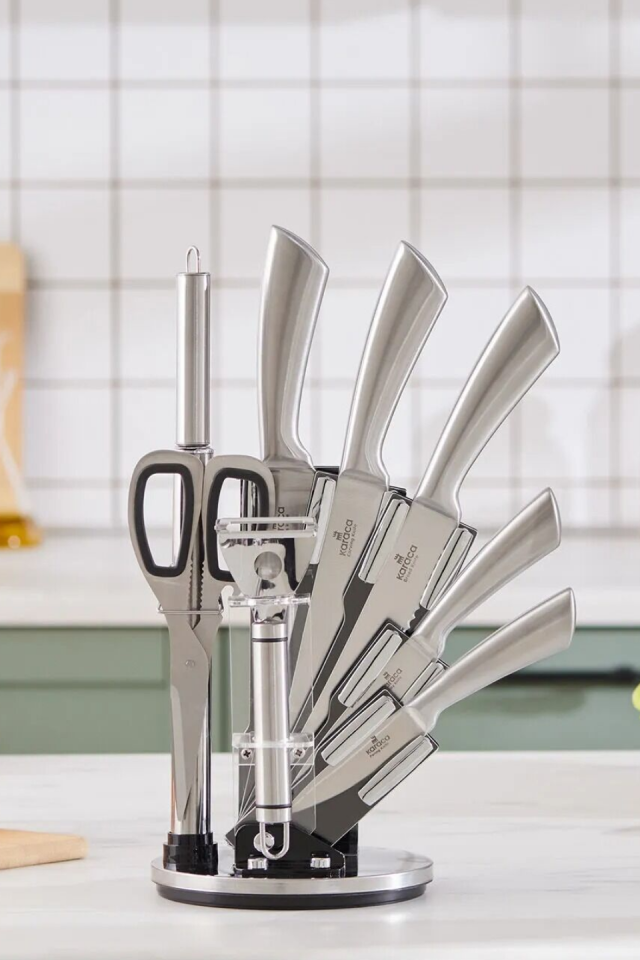 Karaca Meister Bremen Alman Çeliği 9 Parça Bıçak Seti