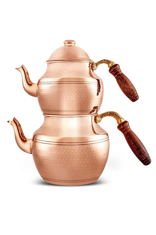 Karaca Alacahöyük Bakır Midi Çaydanlık