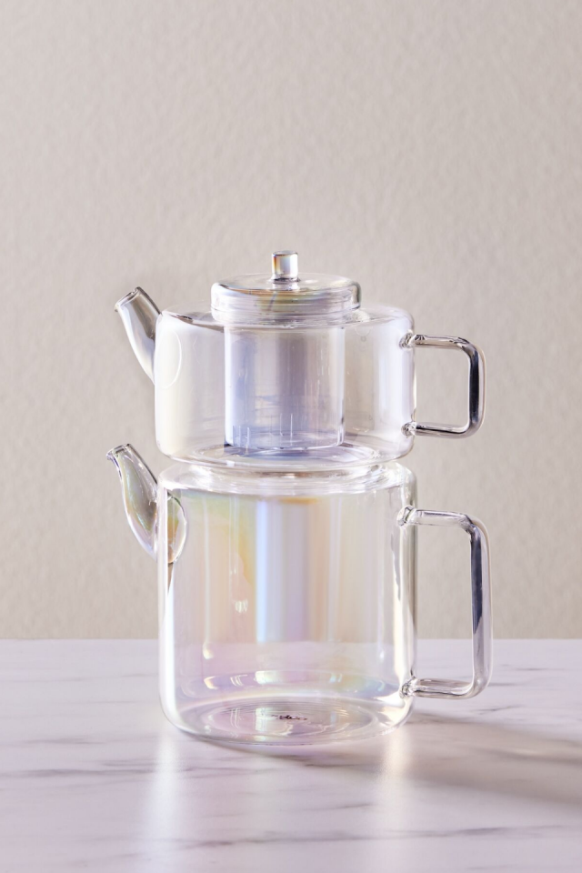 Karaca Flat Borosilikat Cam Midi Çaydanlık Luster