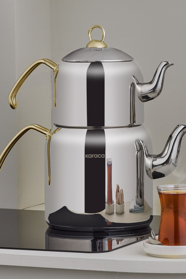 Karaca Esme Midi Çaydanlık Takımı Gold