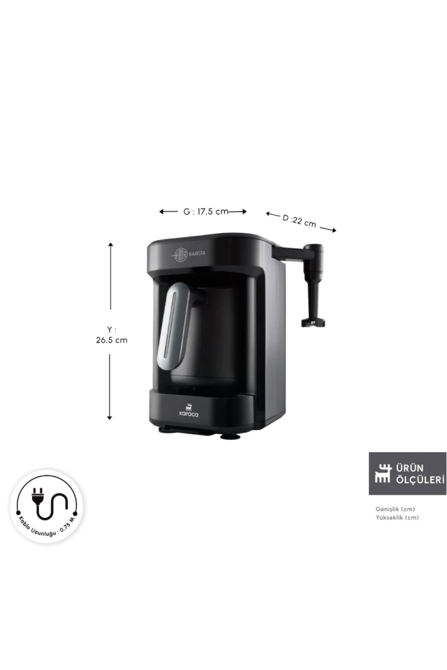 Karaca Hatır Barista Latte ve Türk Kahve Makinesi Space Gray