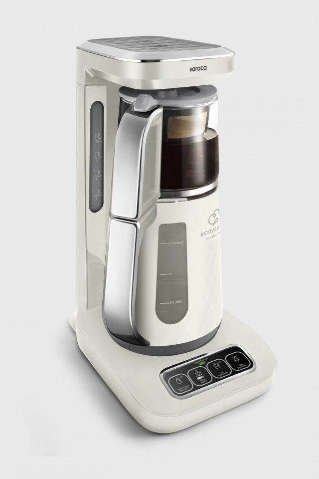 Karaca Çaysever Robotea Pro Quartz 4 in 1 Konuşan Çay Makinesi Creamy