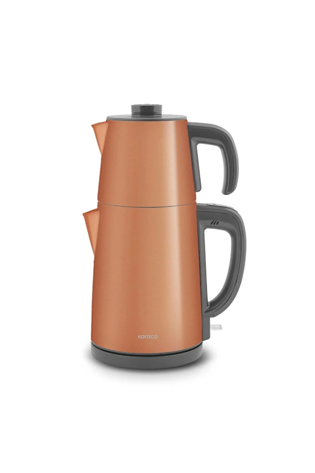 Karaca Gastro Dem 2 in 1 Çelik Çay Makinesi Galactic Bronze