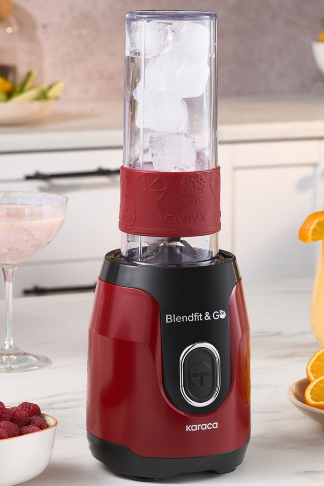 Karaca Blendfit Go Personal Kişisel Smoothie Blender Rudolph Red