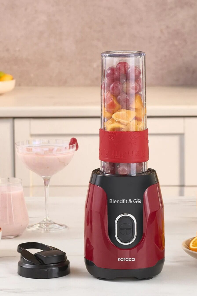 Karaca Blendfit Go Personal Kişisel Smoothie Blender Red