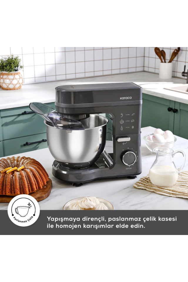 Karaca Maestrochef Stella Hamur Yoğurma Makinesi Space Gray 1500W 5L