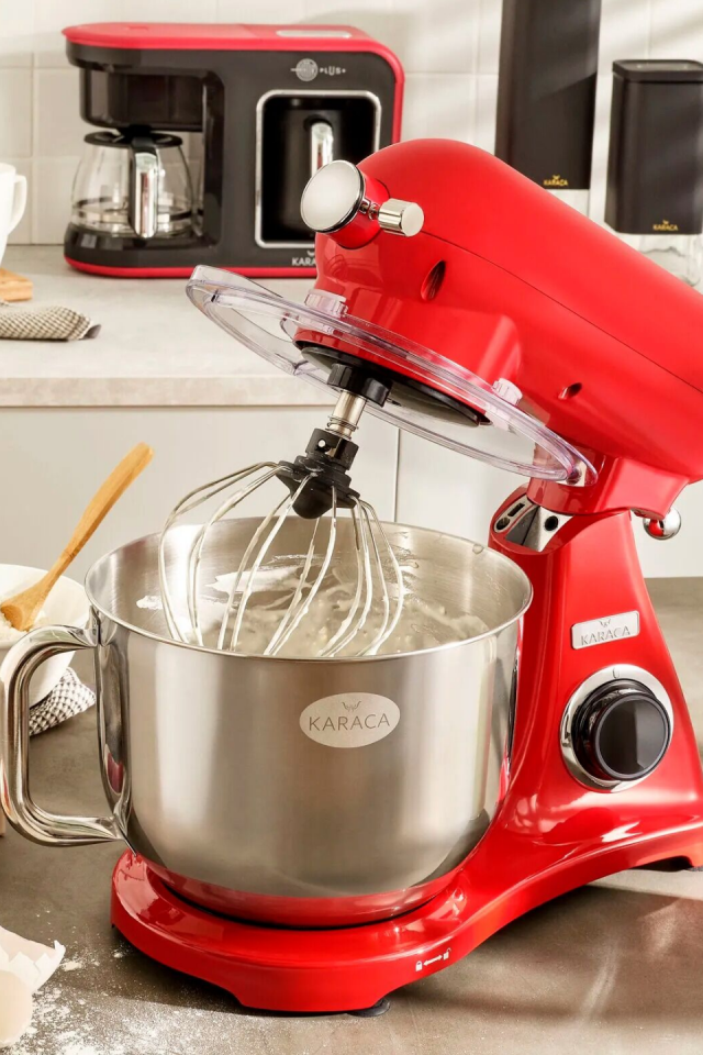 Karaca Powercast Chef Döküm Stand Mikser Red Mutfak Şefi 1800W 6,2 Lt