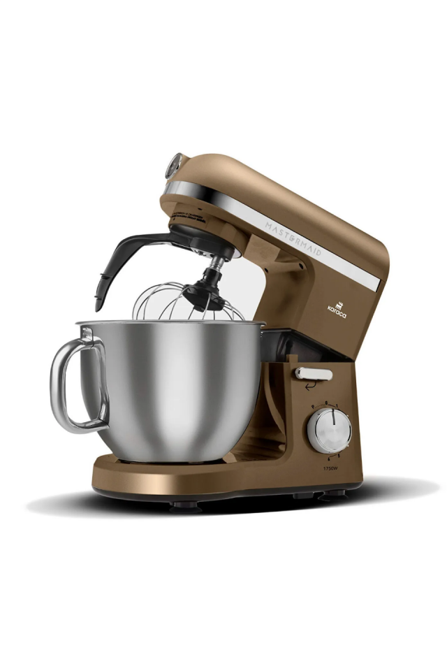 Karaca Mastermaid Chef Pro Çift Kollu Hamur Yoğurma Makinesi Walnut Brown 1750W 5L