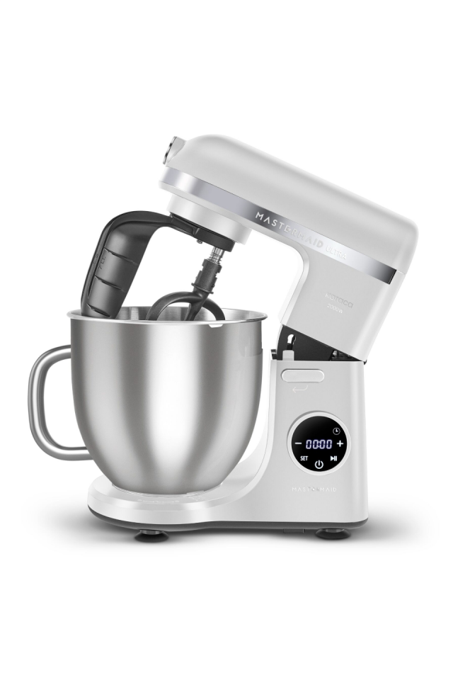 Karaca Mastermaid Chef Ultra D2000W Dijital Ekranlı Hamur Yoğurma Makinesi Matte White 7L