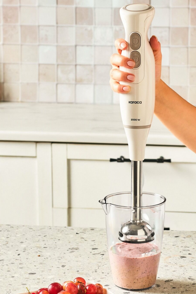 Karaca Pro Multimax 6 in 1 Çok Amaçlı Mutfak Robotu 2000W Iconic Beige