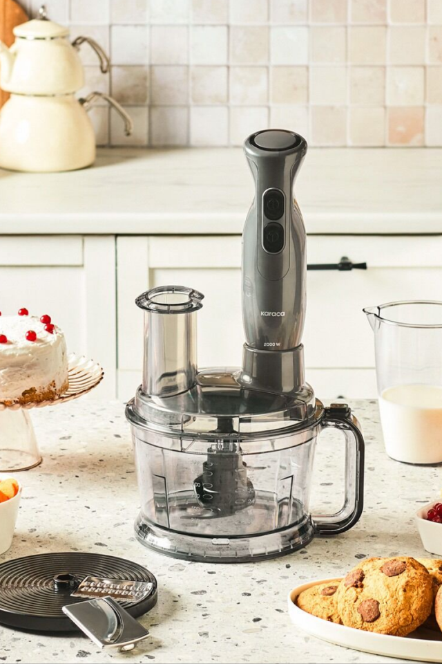 Karaca Pro Multimax 6 in 1 Çok Amaçlı Mutfak Robotu 2000W Space Gray