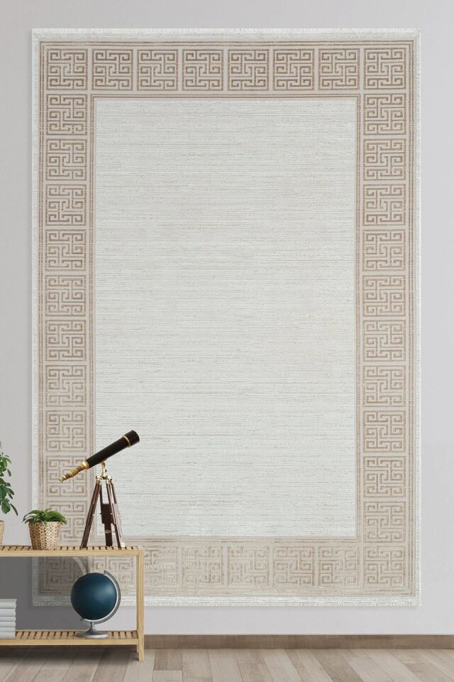 EMPERA Soho House - Harvest Krem Renk Klasik Çerçeveli Salon Halısı