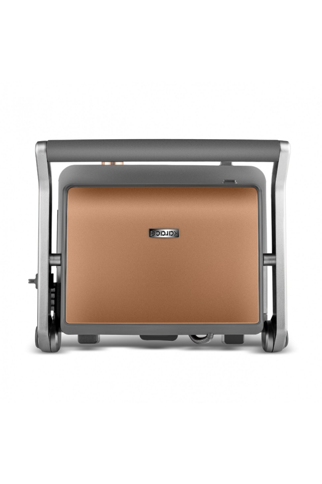 Karaca Gastro Gourmet Döküm Izgara ve Tost Makinesi Galactic Bronze 6 Dilim Kapasiteli