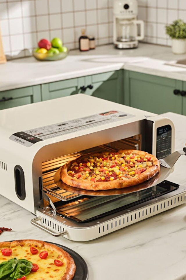 Karaca Vintage Craft Pizza Makinesi ve Airfryer Cream