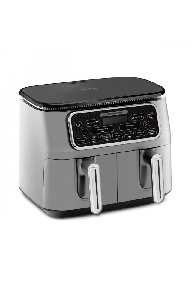 Karaca Air Pro Cook Duo Ev Yemeği XXXL Airfryer Cool Gray 8L