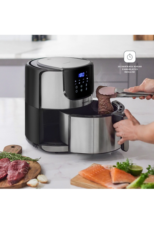 Homend Airfryday 2502h 8 Farklı Program, Dokunmatik Ekran Airfryer 5L