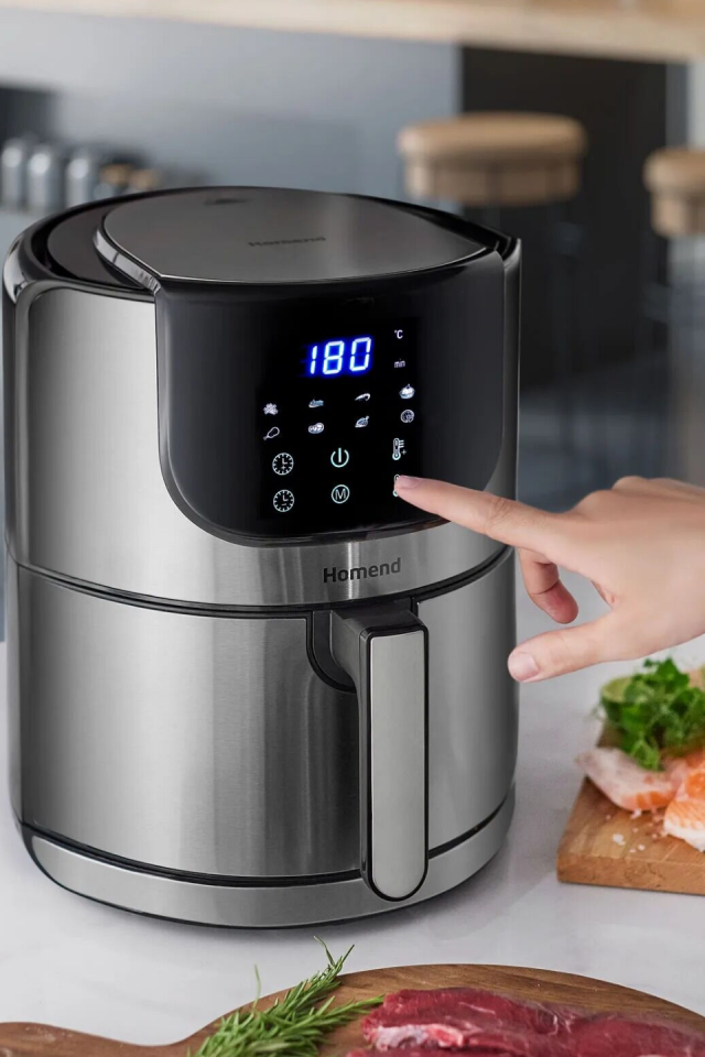 Homend Airfryday 2502h 8 Farklı Program, Dokunmatik Ekran Airfryer 5L
