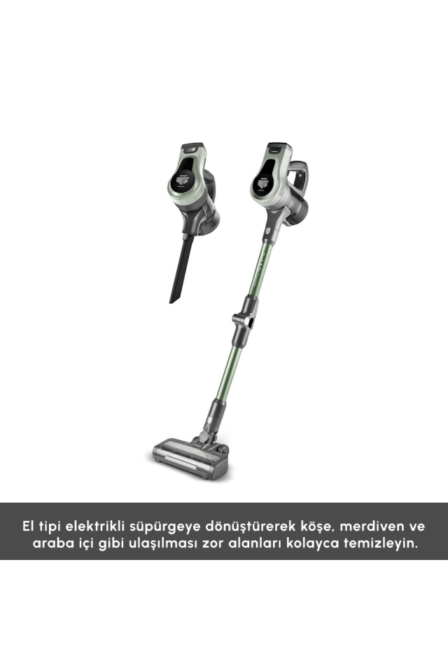 Karaca Vantuz Power Up Max Dikey Süpürge Sage Green