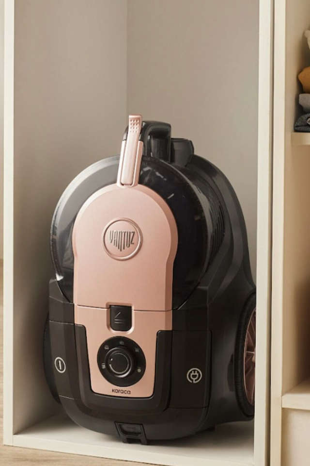 Karaca Vantuz Smax Geniş Toz Hazneli Elektrikli Süpürge Rosegold 2.8L