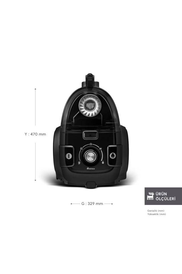 Karaca Vantuz High Force F2 Matte Black Silver