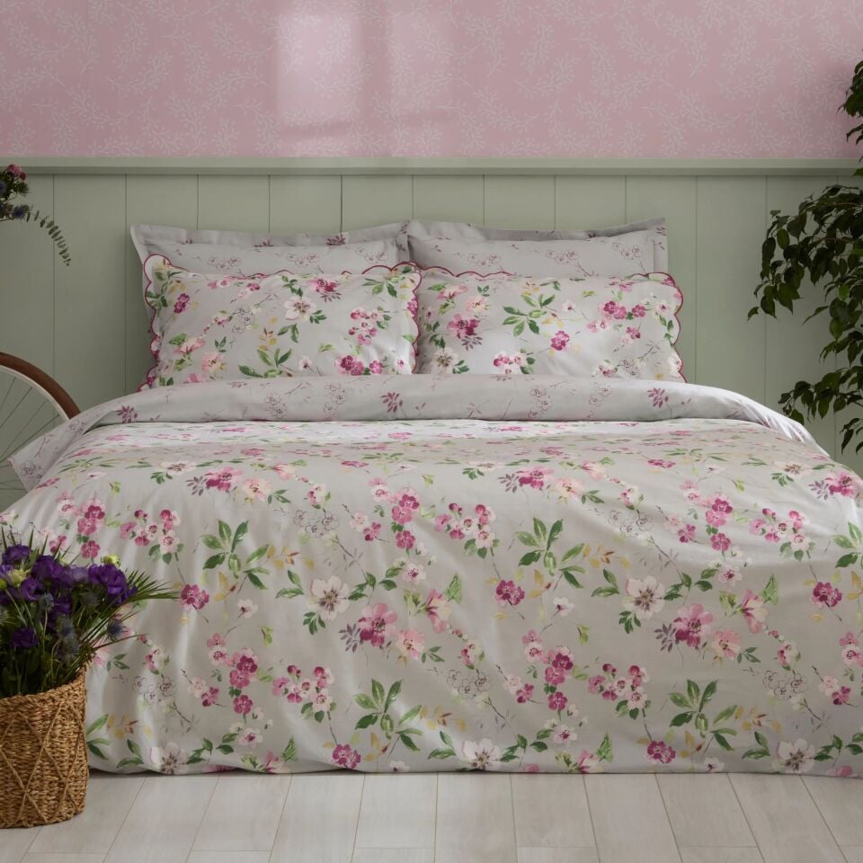 Karaca Home Sierra %100 Pamuk Çift Kişilik Nevresim Takımı Pembe