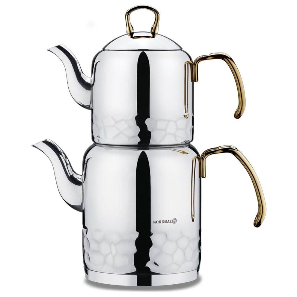 Korkmaz Erna Gold Çaydanlık Takımı