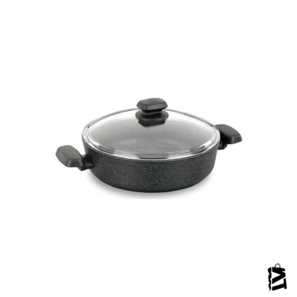 Korkmaz Granit Indüksiyonlu 24 cm Kısa Tencere A1843