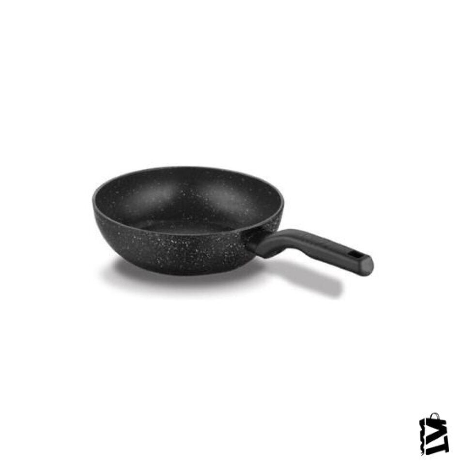Korkmaz Granit Indüksiyonlu Wok Tava 24 cm Ornella