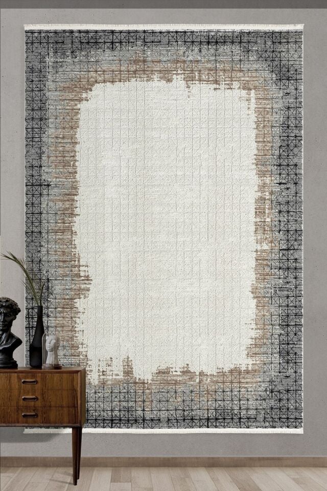 EMPERA Terra - Vermillion Modern Çerçeveli Halı