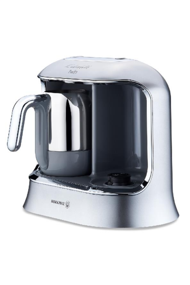 KORKMAZ A861-06 KAHVEKOLİK TWİN KAHVE MAKİNESİ INOX / KROM