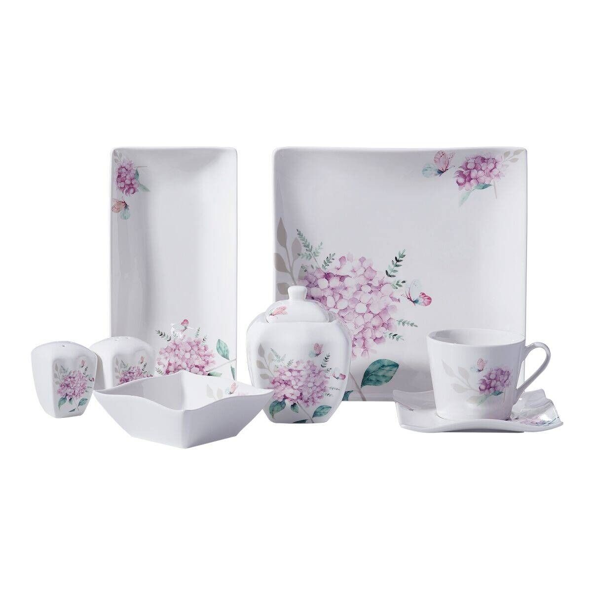 Korkmaz A8675 Link Color 28 Parça Kahvaltı Takımı Kare