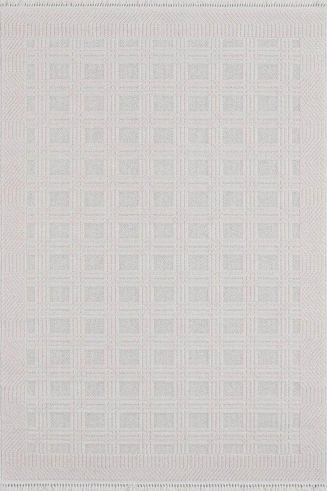 EMPERA Indiana - Square Takma Saçaklı Modern Salon Halısı