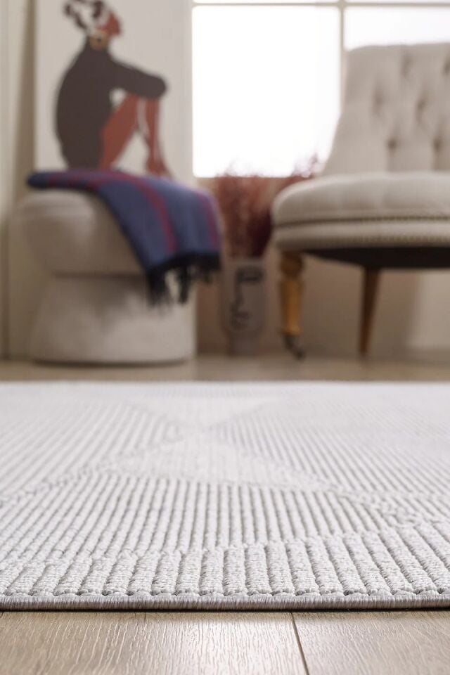 EMPERA Serenity - Cool Gray Saçaklı Tozumaz Antialerjik Halı