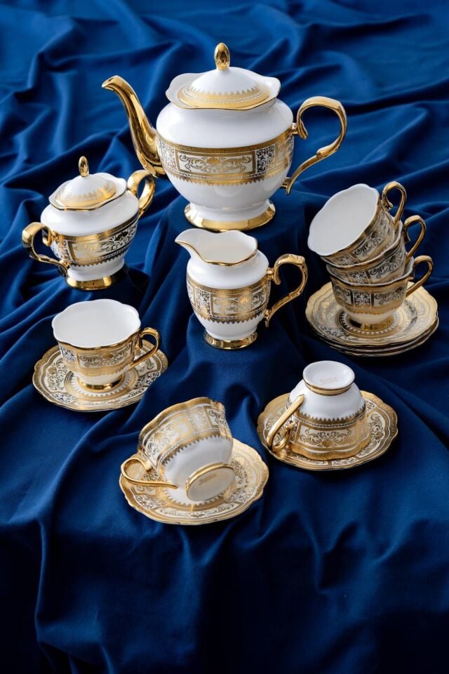 ACAR Anjelica 6 Kişilik 17 Parça Çay Seti