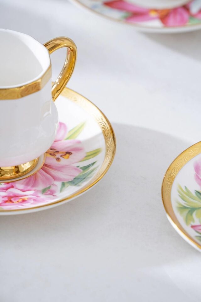 ACAR Kalmia 6 Kişilik Kahve Fincanı Takımı - 90 ml